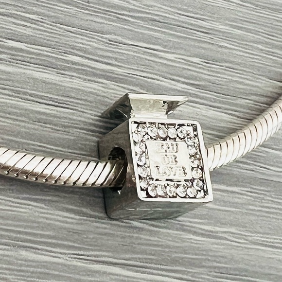 Silver plated Perfume bottle Bracelet charm - Picture 4 of 5